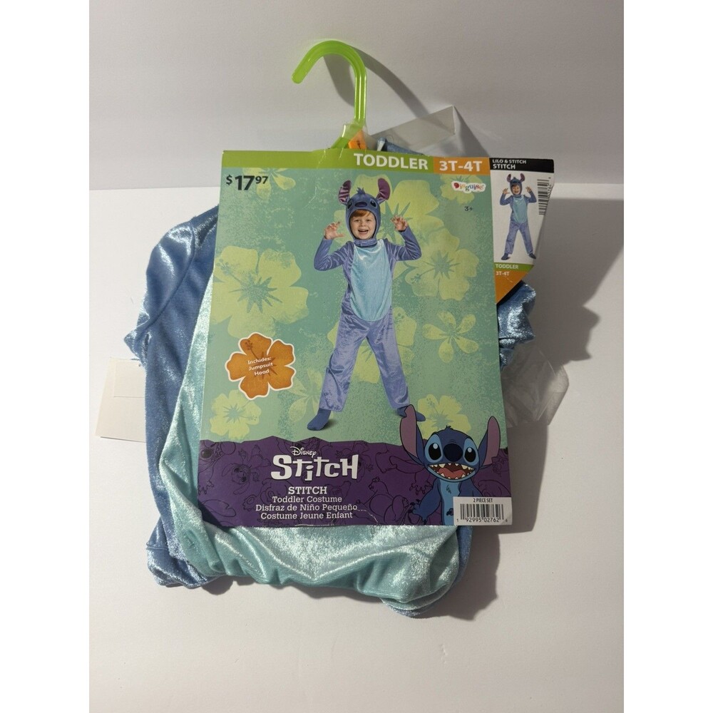 Disneys Lilo & Stitch Halloween STITCH Costume Toddler Boys Girls Size 3T-4T